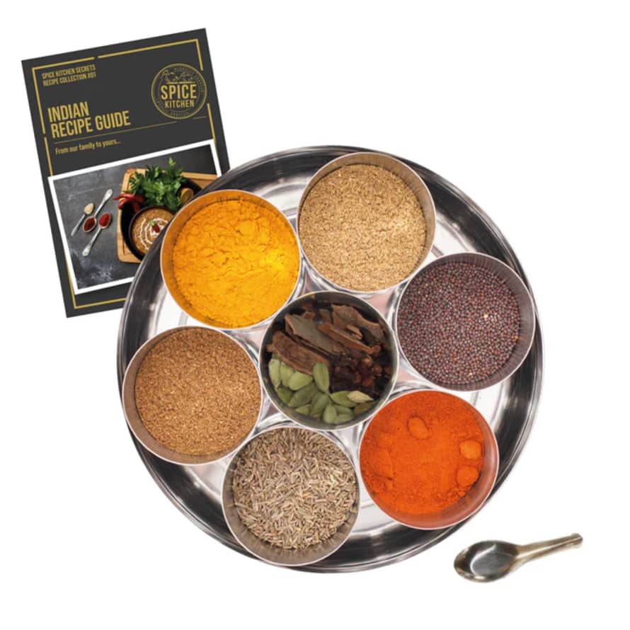 Spice Kitchen Indian Spice Gift Tin With Sari Wrap