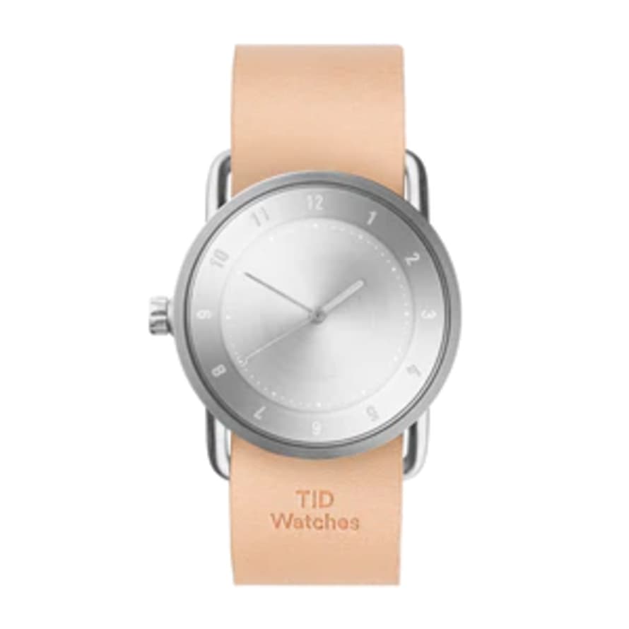 TID Watches No.2 36mm Steel / Natural Leather Wristband-