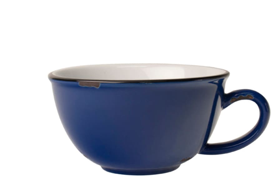 Canvas Home Tinware Latte Cup In Blue (set Of 4)
