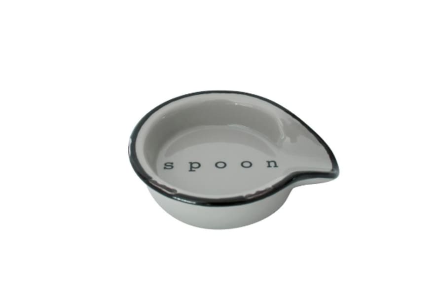 Canvas Home Tinware Spoon Rest In Light Grey