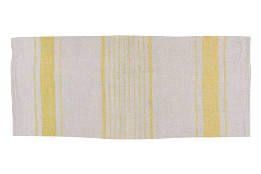 Canvas Home French Linen Tea Towel Yellow (set Of 2)