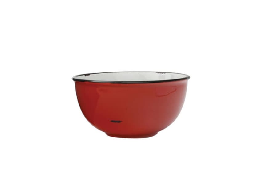 Canvas Home Tinware Small Bowl In Red (set Of 4)