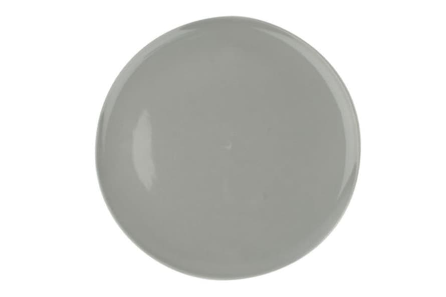 Canvas Home Shell Bisque Dinner Plate Grey (set Of 4)