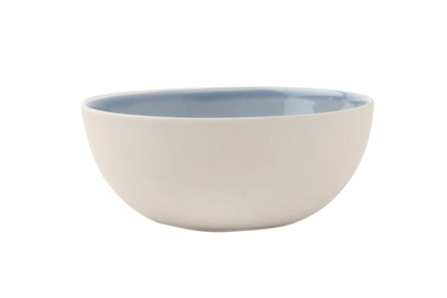 Canvas Home Shell Bisque Small Bowl Blue (set Of 4)