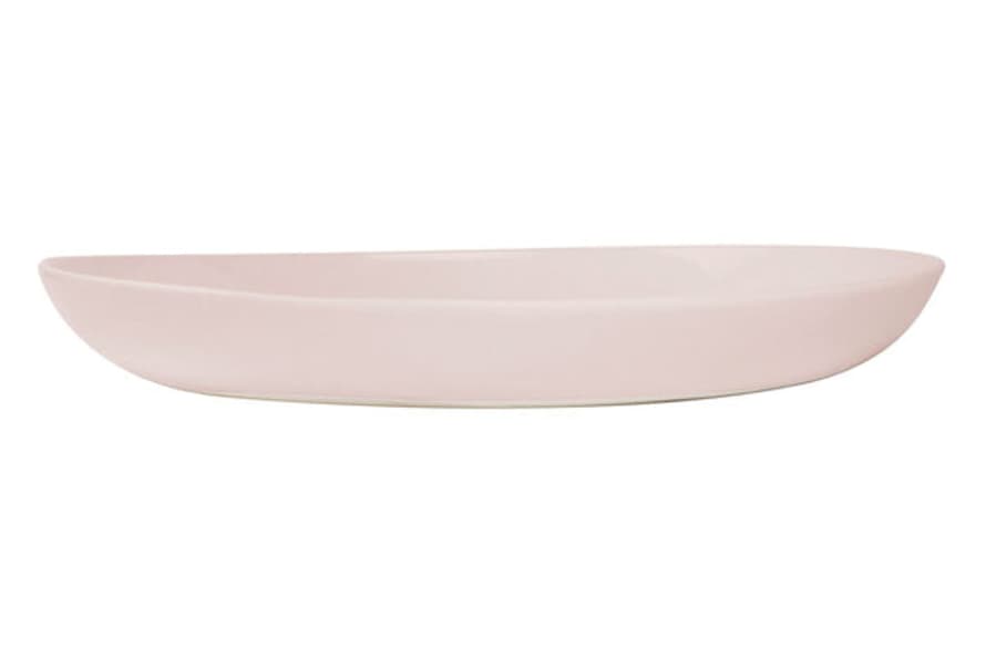 Canvas Home Shell Bisque Salad Serving Bowl Soft Pink