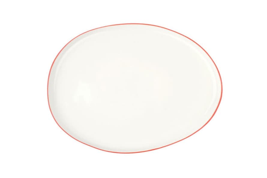 Canvas Home Abbesses Small Platter Red Rim