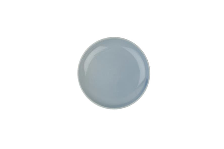 Canvas Home Shell Bisque Small Plate Blue (set Of 4)