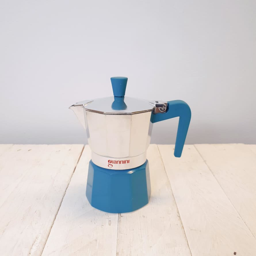 Giannini  Coffee Moka Pot - 3 Cup - Blue