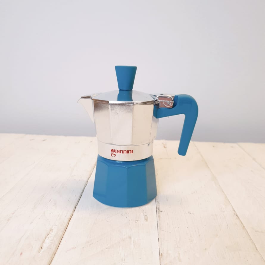 Giannini  Coffee Moka Pot - 1 Cup - Blue