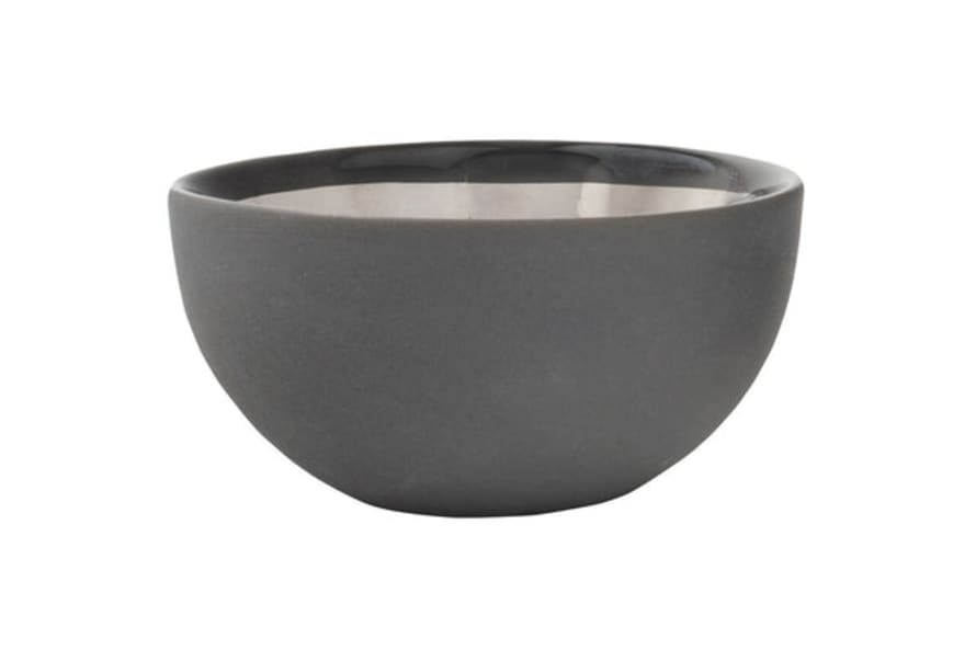 Canvas Home Large Dauville Charcoal Bowls in Platinum