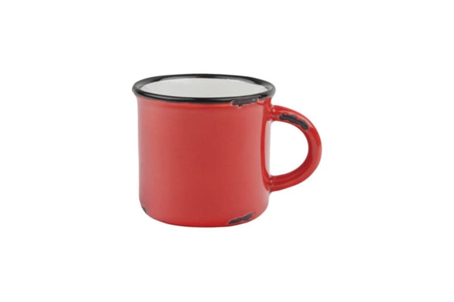 Canvas Home Tinware Espresso Mug In Red (set Of 4)