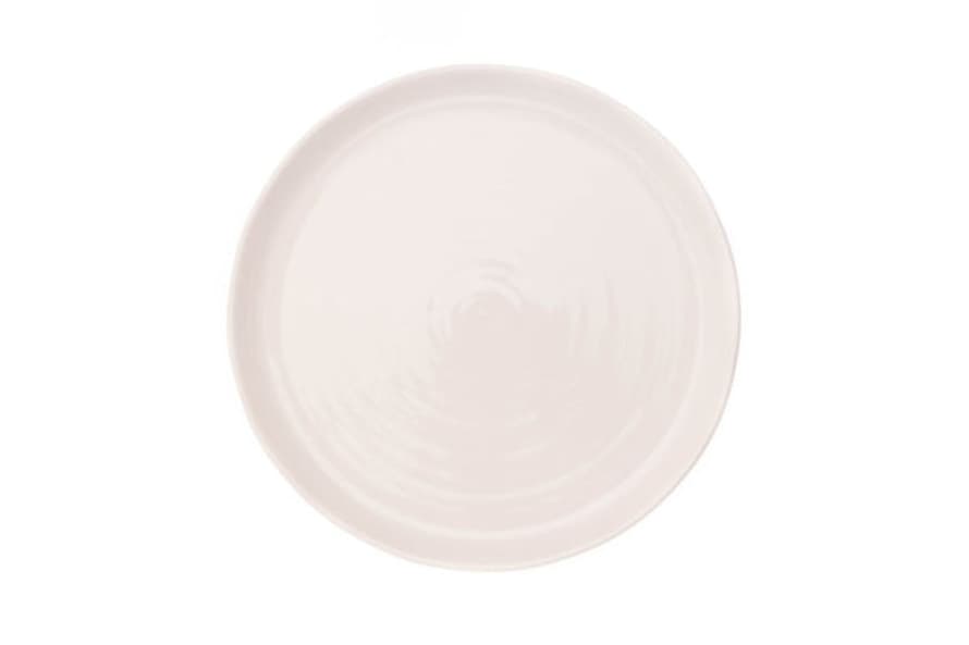Canvas Home Pinch Dinner Plate In White (set Of 4)