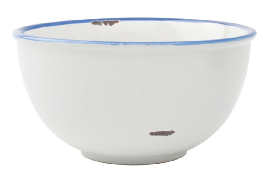 Canvas Home Tinware Tall Bowl In White (set Of 4)