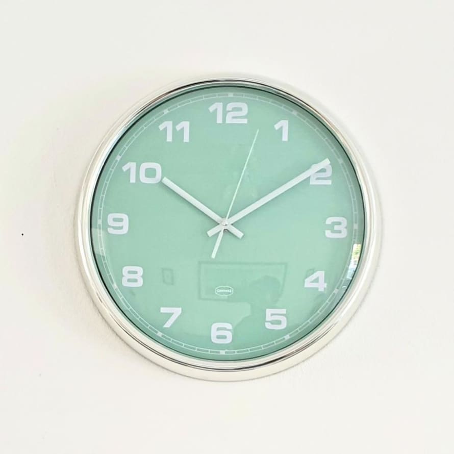 Retro Wall Clock Green