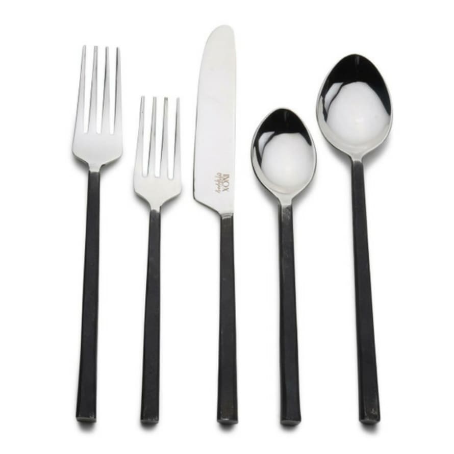 Flatware Cutlery Set (5pc) - Burnt Black