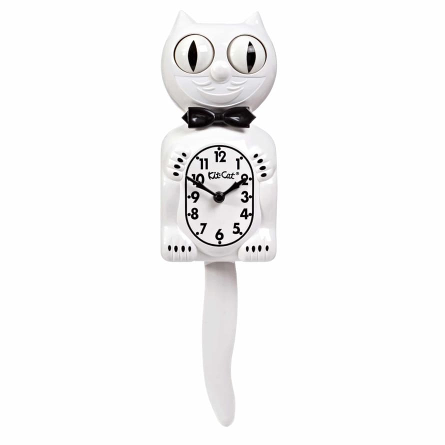 California Clock Company Kit-cat Klock - White