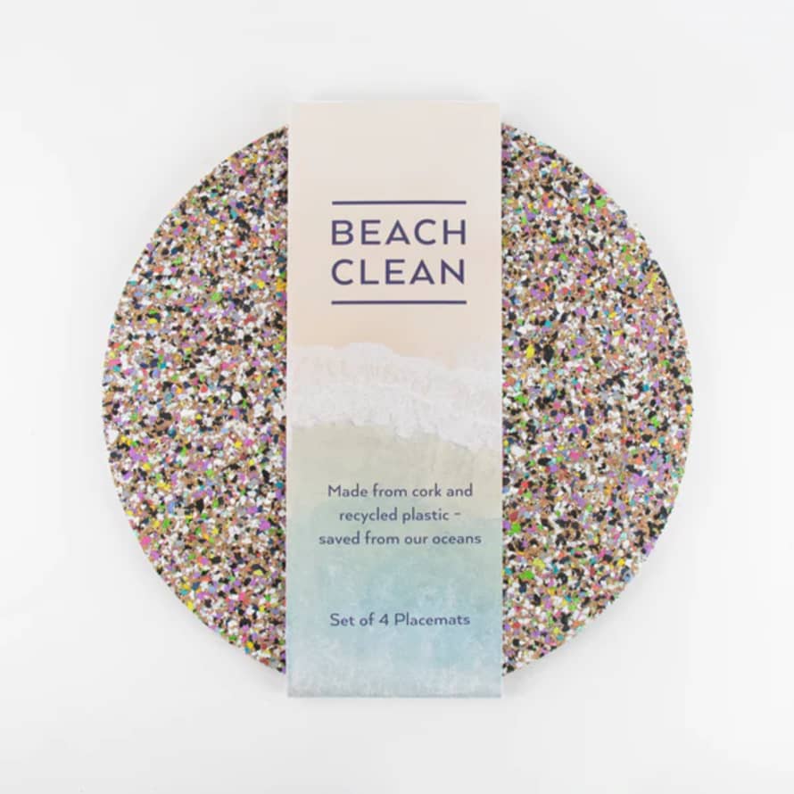 LIGA Beach Clean Round Placemats (set Of 4)