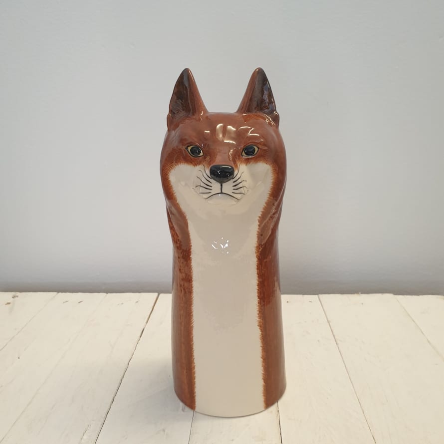 Quail Ceramics Fox Vase