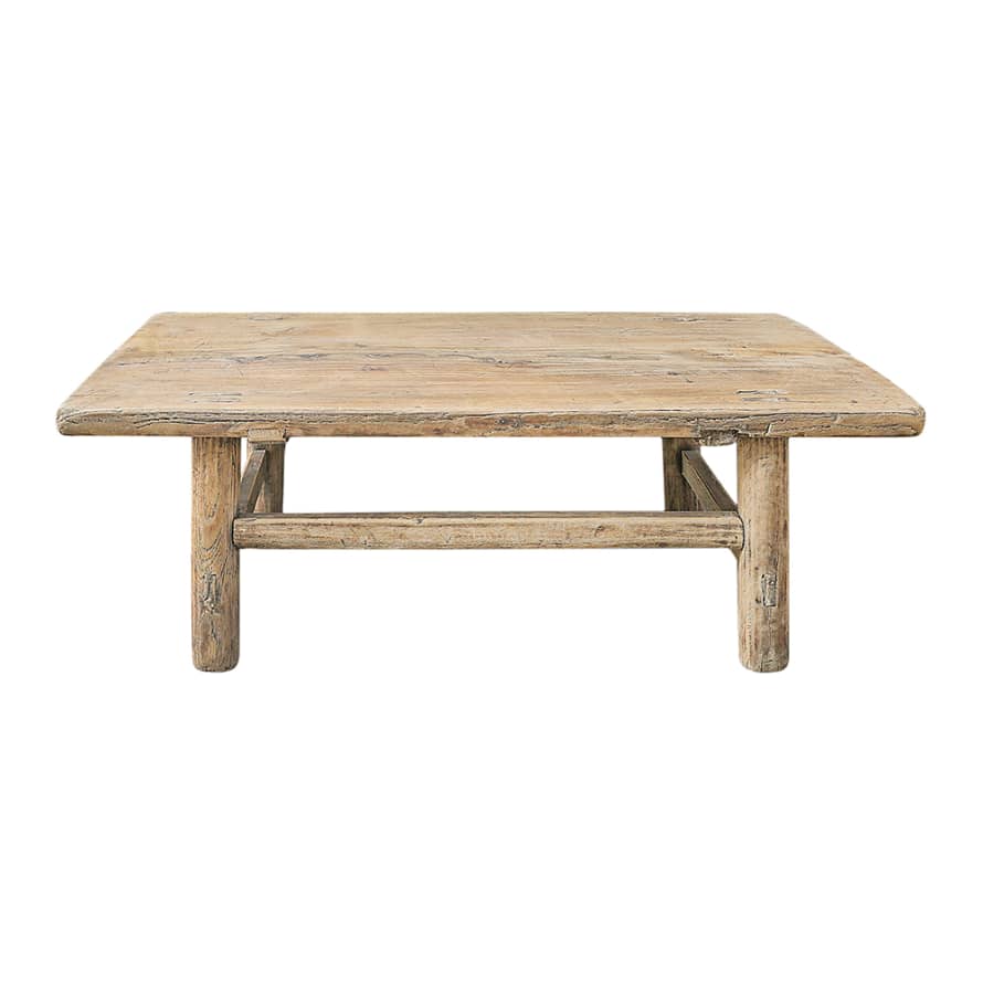 Small Raw Elm Coffee Table