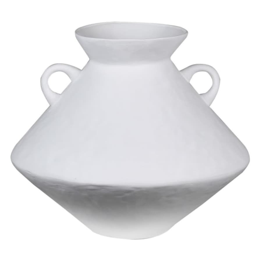 THE BROWNHOUSE INTERIORS Large white bulbous vase 