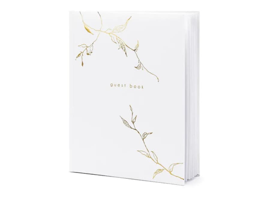 Partydeco Guest Book, White