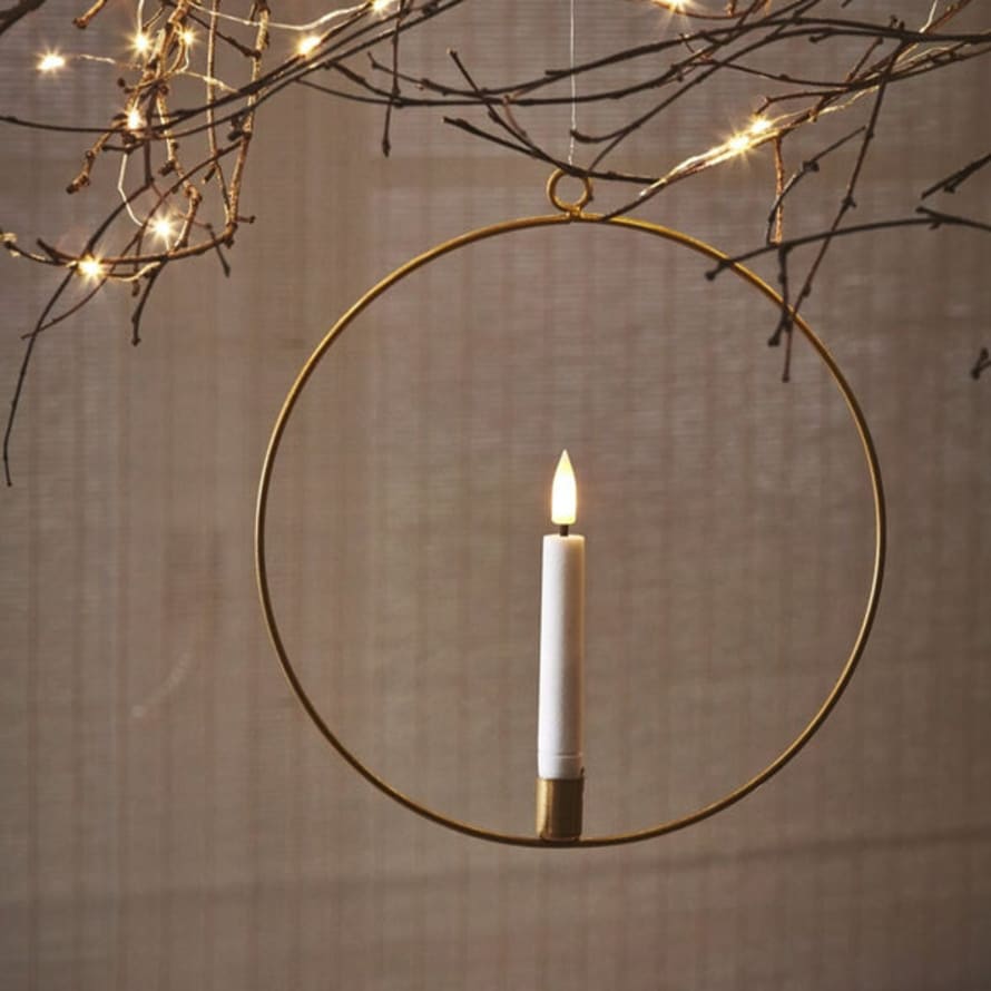 Lightstyle London Candle Ring Gold 20cm