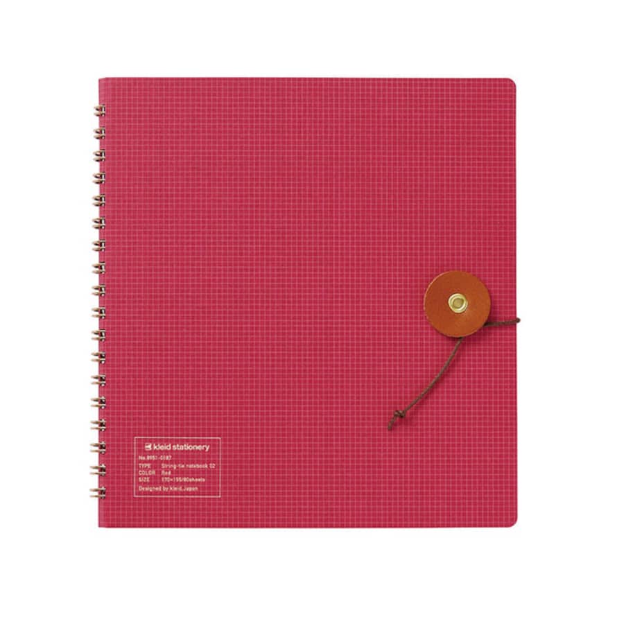 Kleid String Tie Square Notebook Red