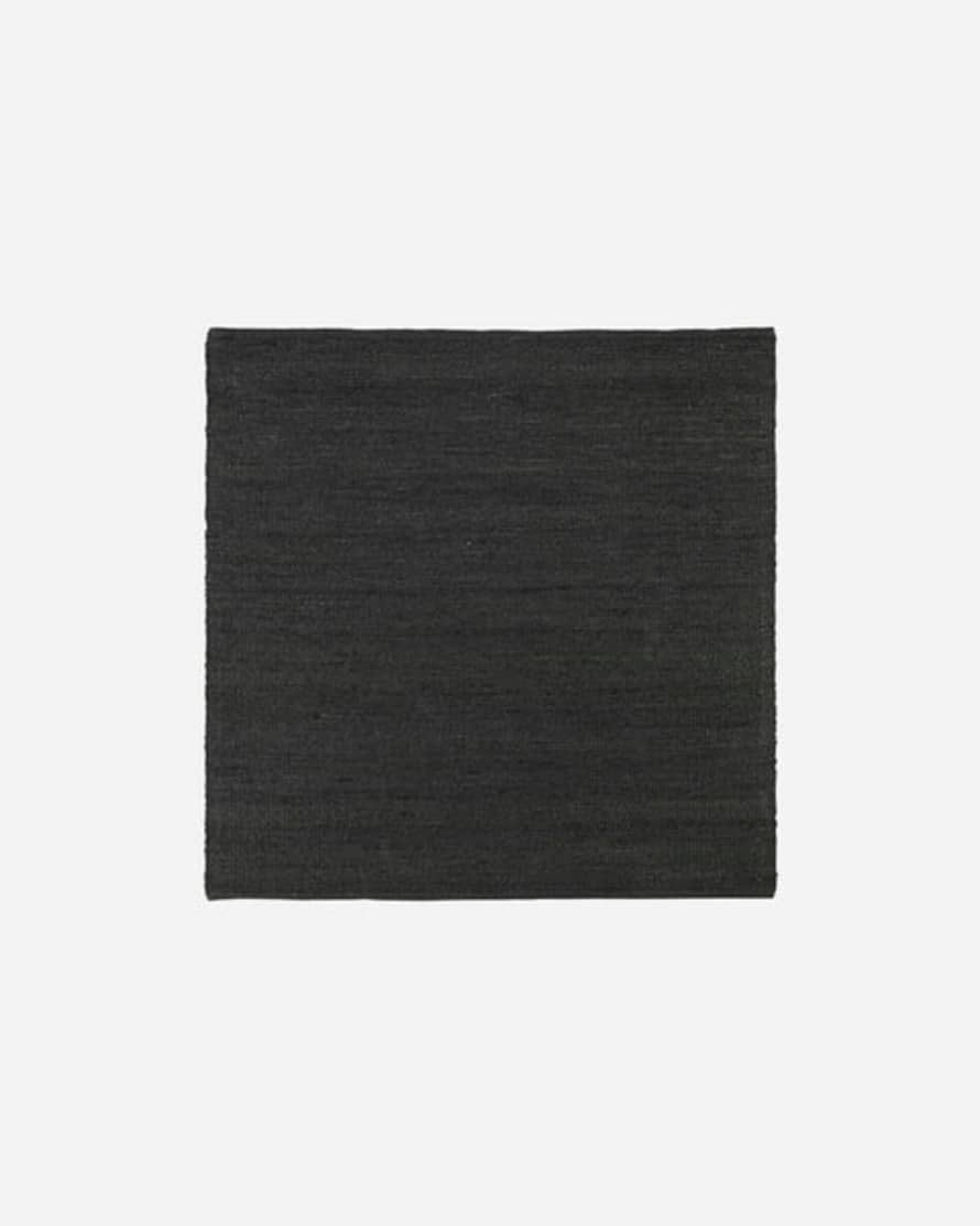 House Doctor Rug, Hempi, Black (180x180cm)