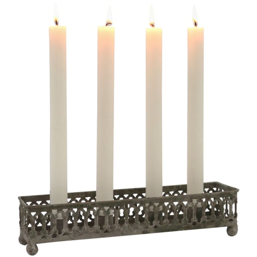 Source for the Goose Zinc Candle Holder Tray