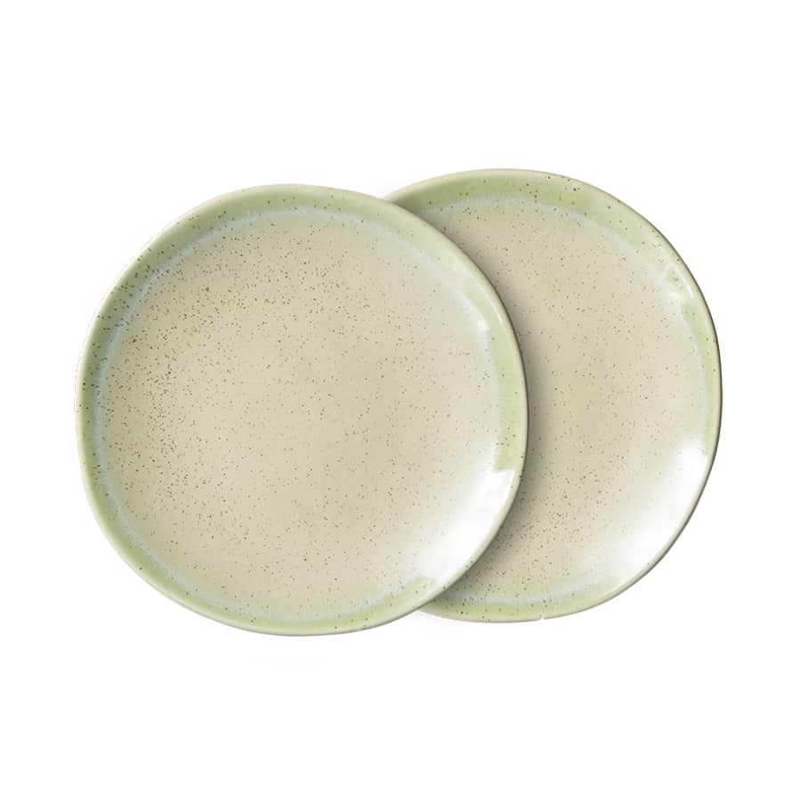 HK Living 70s Ceramics Pistachio Side Plate - Set of 2
