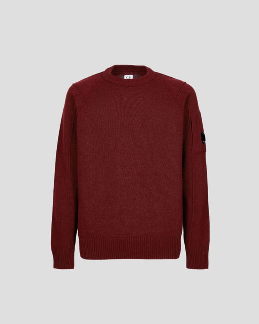 C.P. Company C.p. Company Knitwear Crew Neck Lambswool Port Royal Red