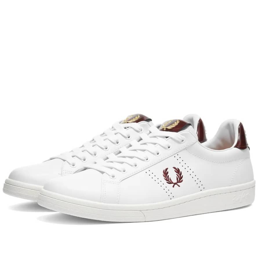 Fred Perry Fred Perry B721 Leather Tab White