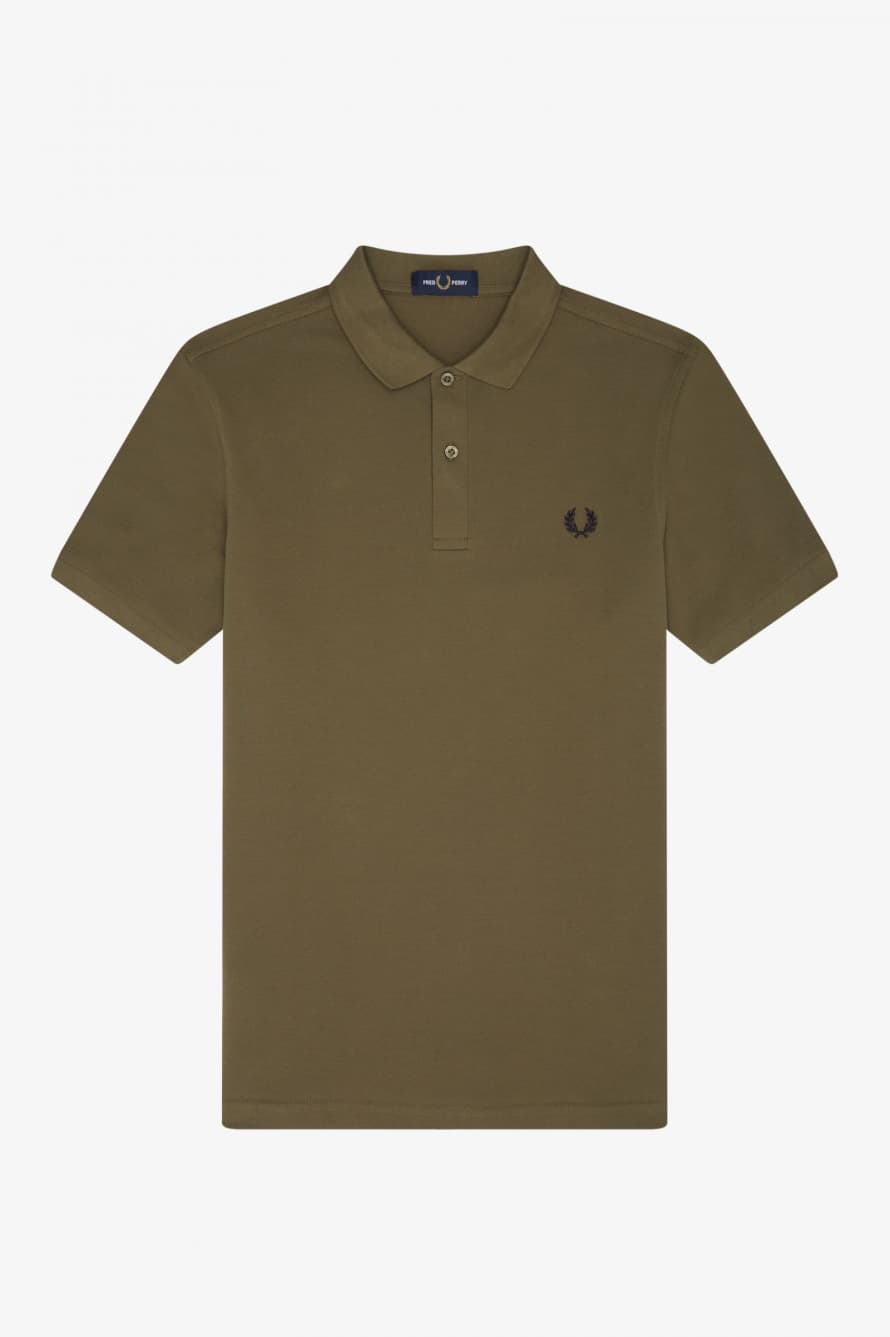 Fred Perry Fred Perry Slim Fit Plain Polo Uniform Green / Black