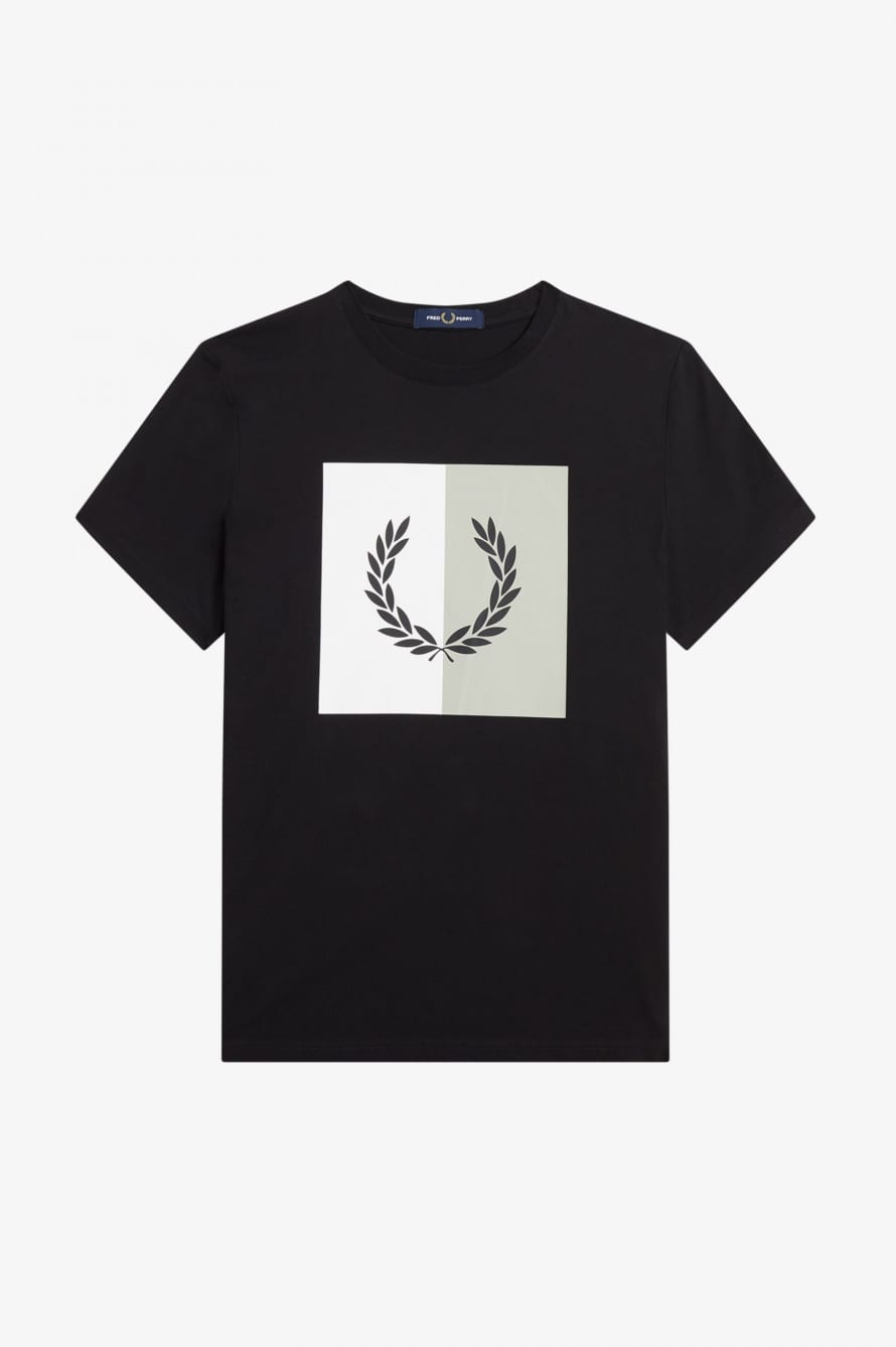 Fred Perry Fred Perry Laurel Wreath Graphic T-shirt Black