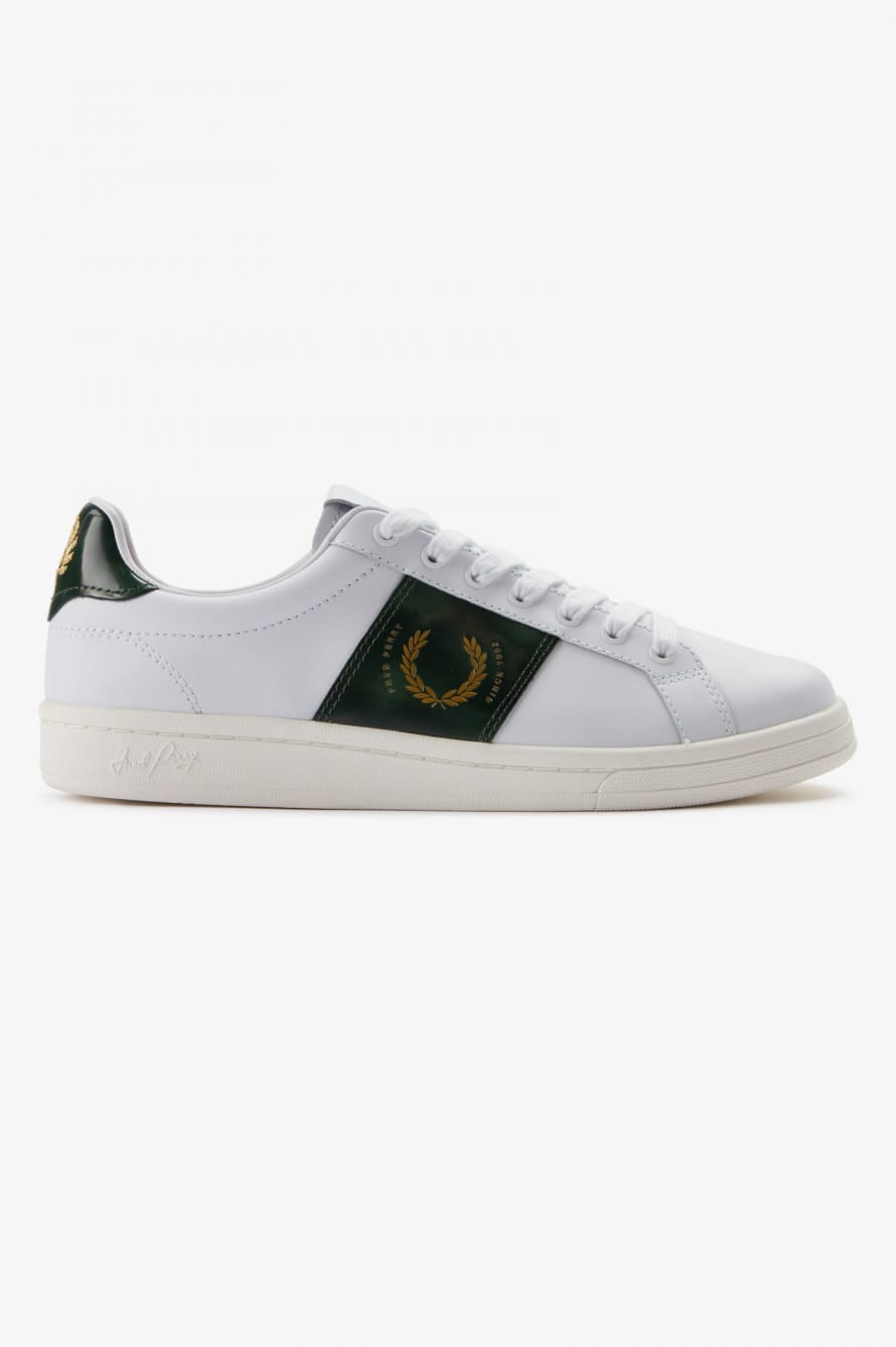 Fred Perry Fred Perry B721 Leather Branded White