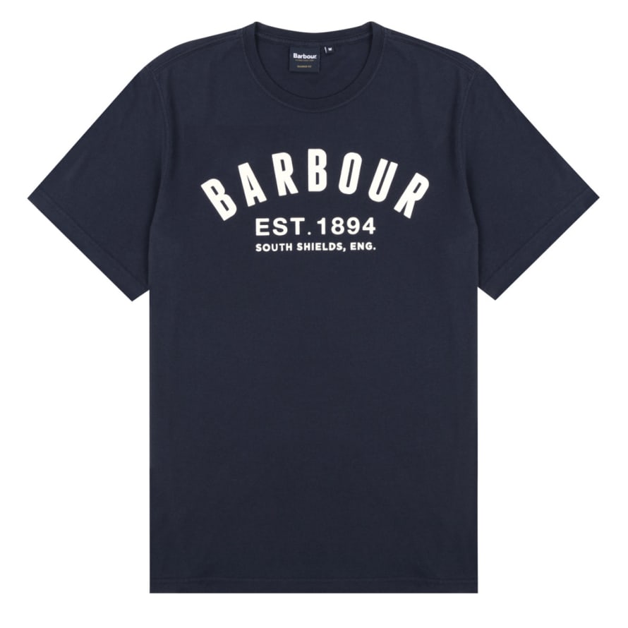 Barbour Barbour Ridge Logo T-shirt Navy
