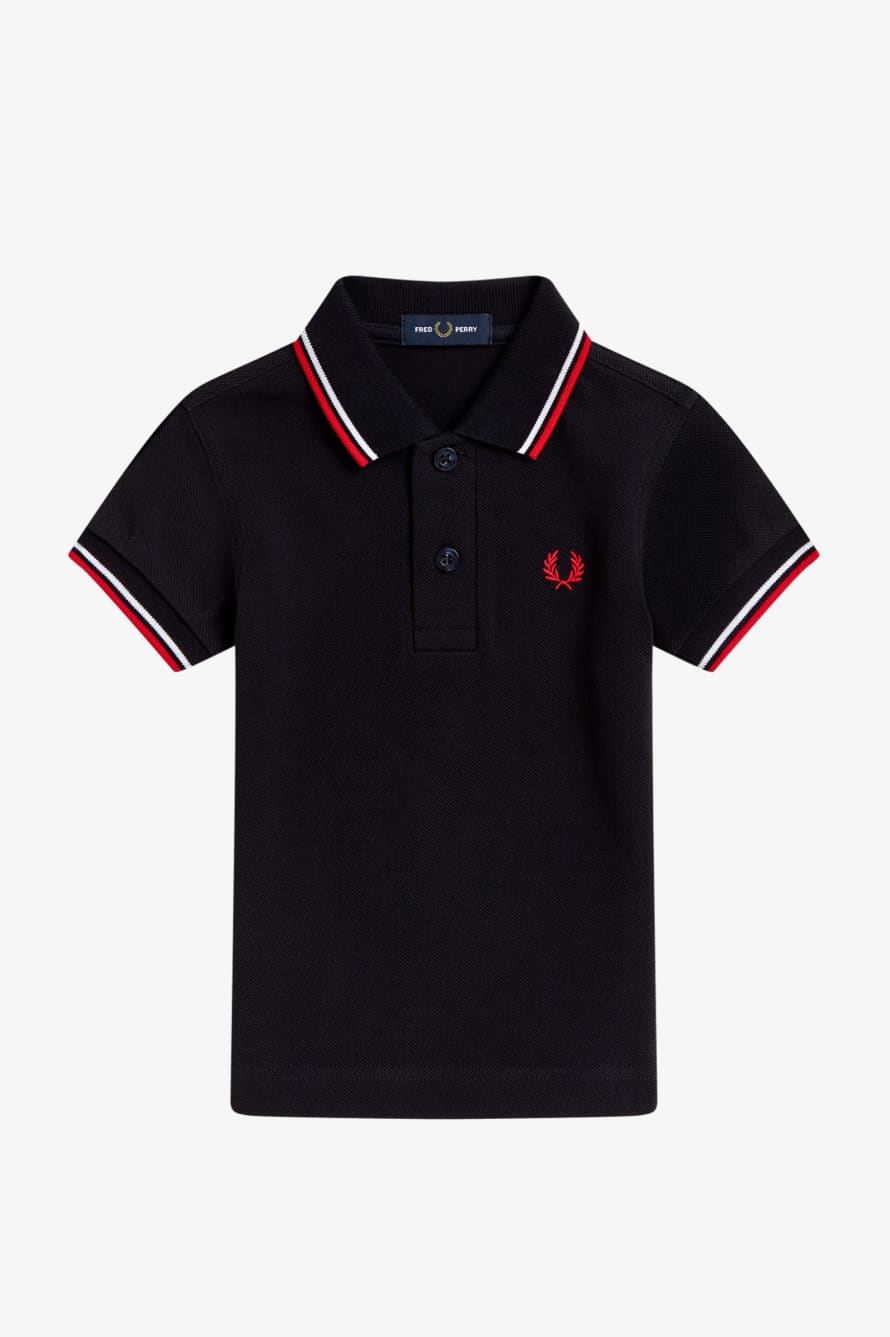 Fred Perry Fred Perry My First Fred Perry Shirt Navy 0-12 Month