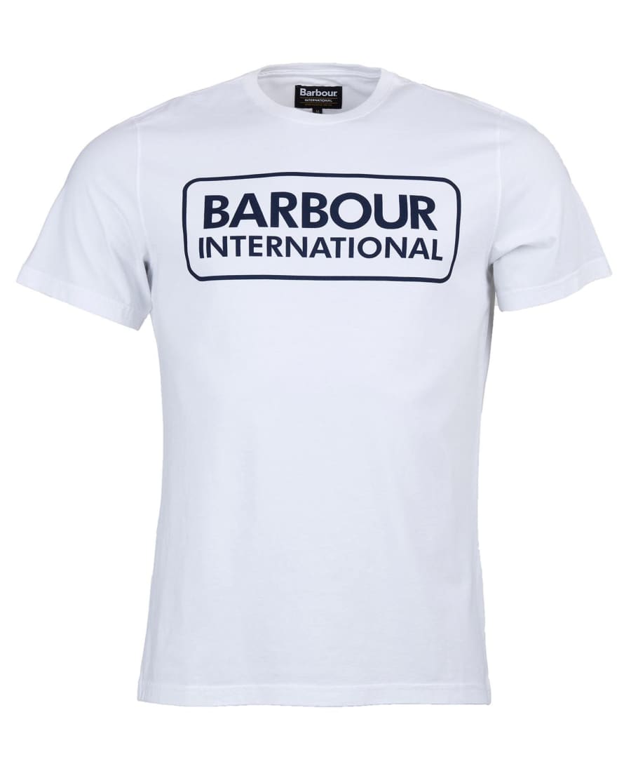 Barbour Barbour International Essential Large Logo T-shirt White