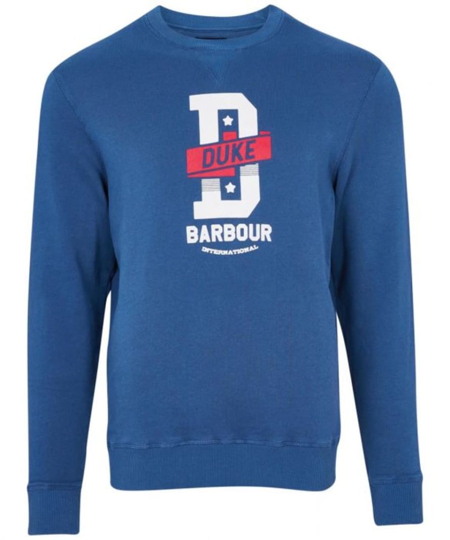Barbour Barbour International Famous Duke Sweatshirt Mid Blue