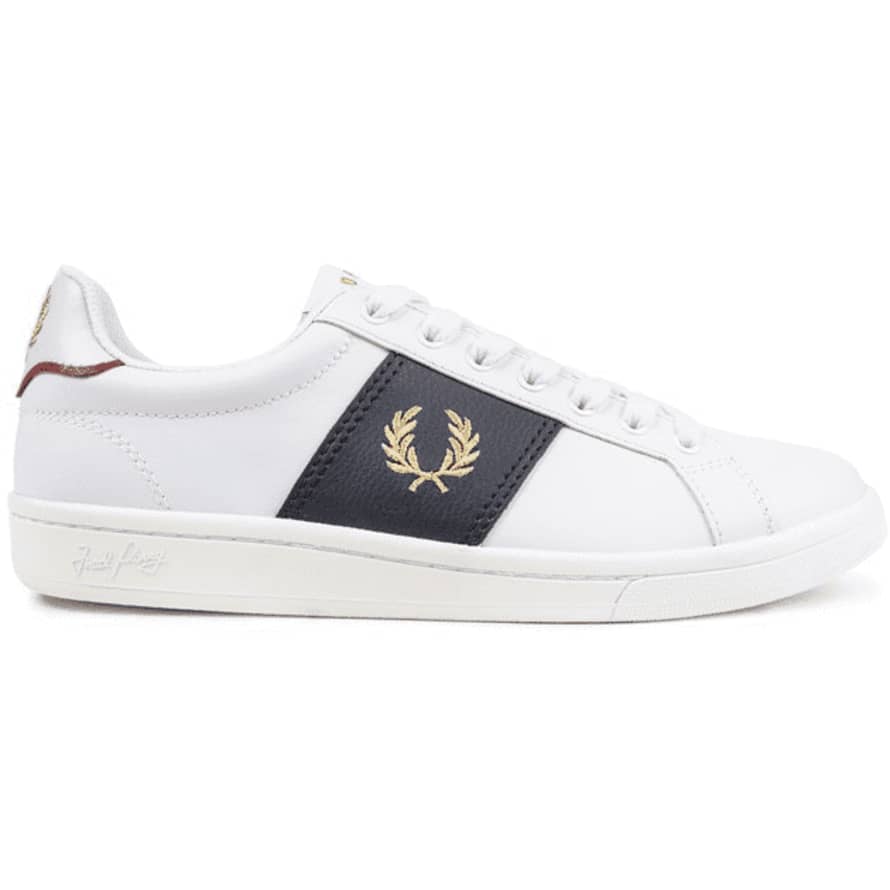 Fred Perry Fred Perry B721 Leather Side Panel White