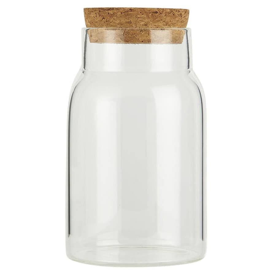 Ib Laursen Glass Jar With Cork Lid
