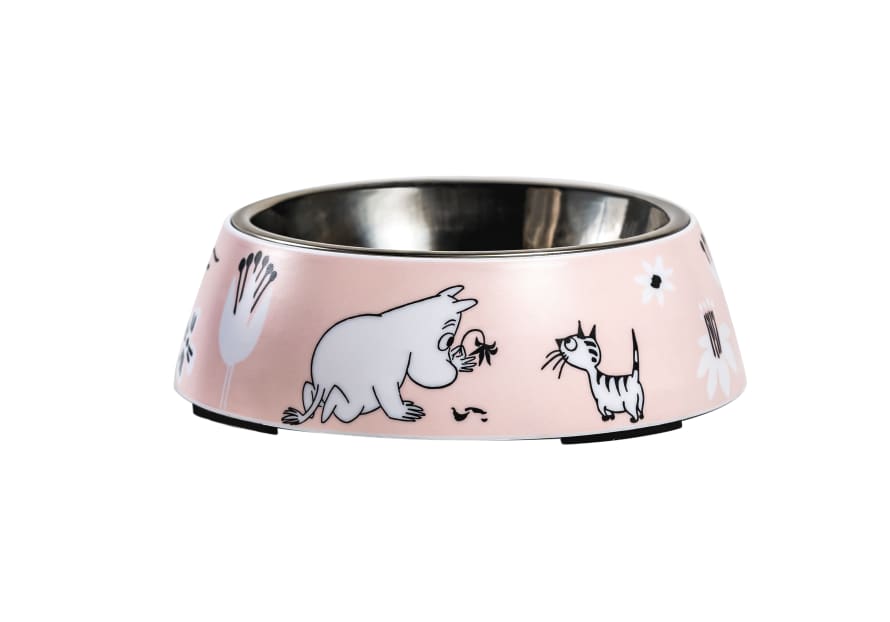 Muurla Moomin Pink Pet Food Bowl - Small