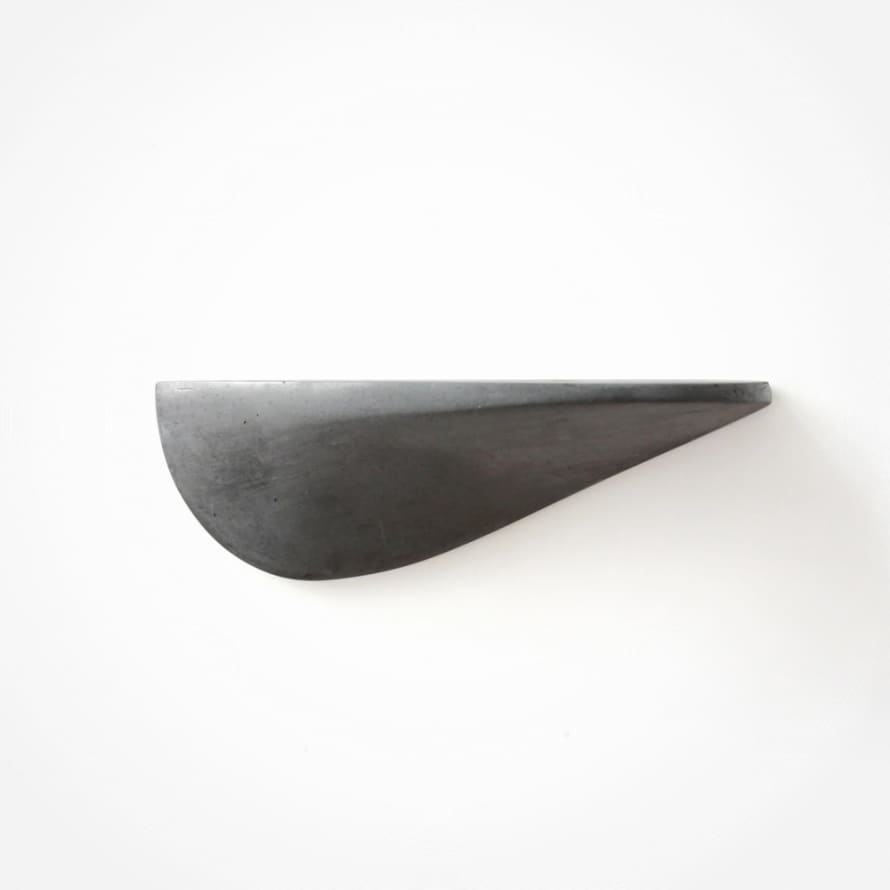 Thomas Poganitsch Design Concrete Small Wall Shelf - Right Grey