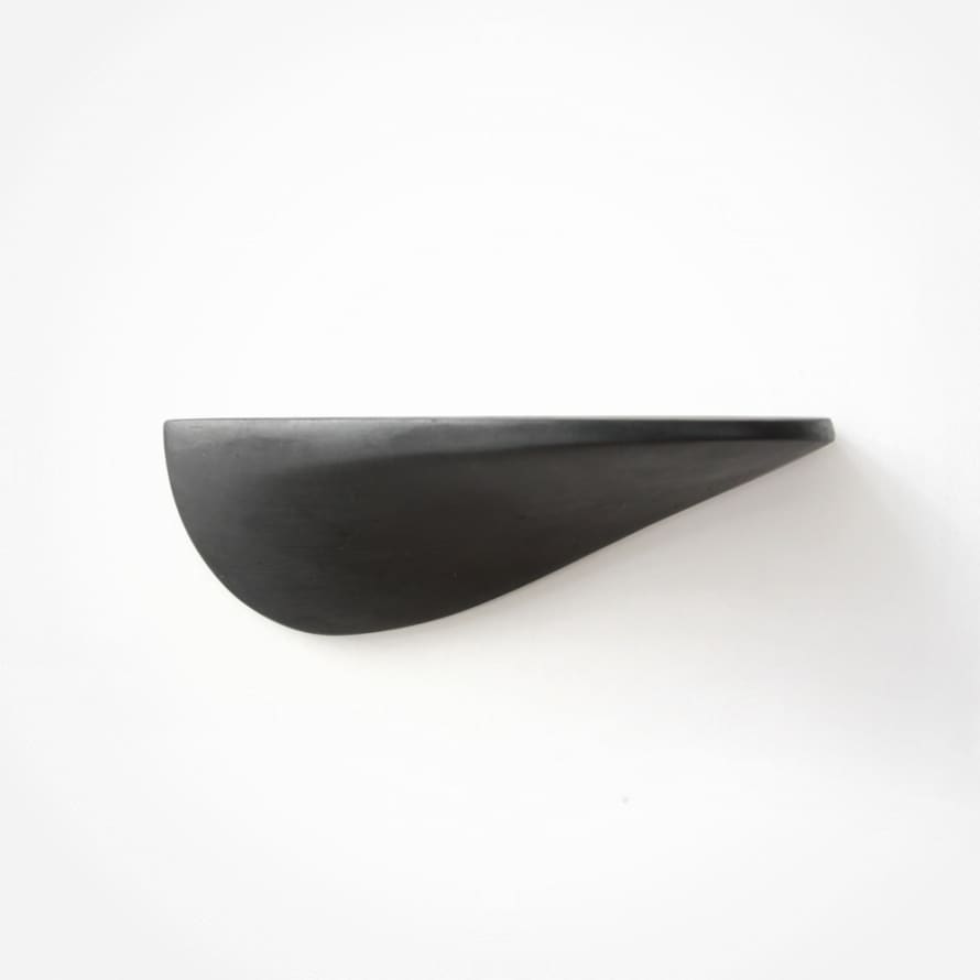 Thomas Poganitsch Design Concrete Small Wall Shelf - Right Black