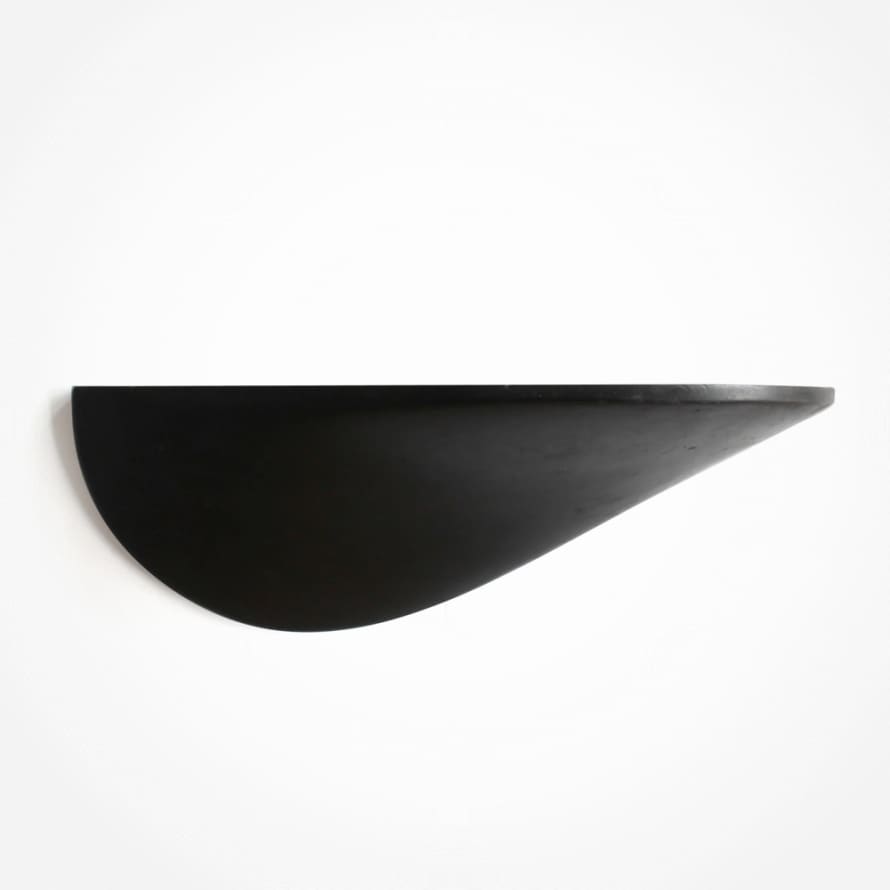 Thomas Poganitsch Design Concrete Large Wall Shelf - Right Black