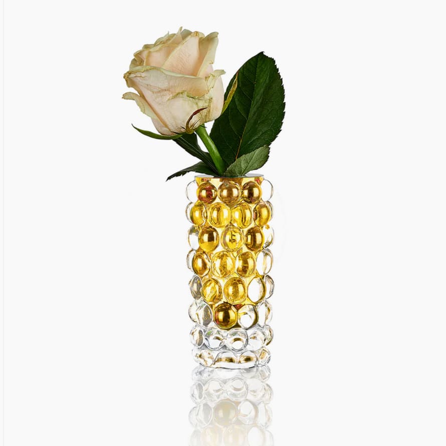 Skogsberg Smart Amber Hurricane Boule Mini Vase