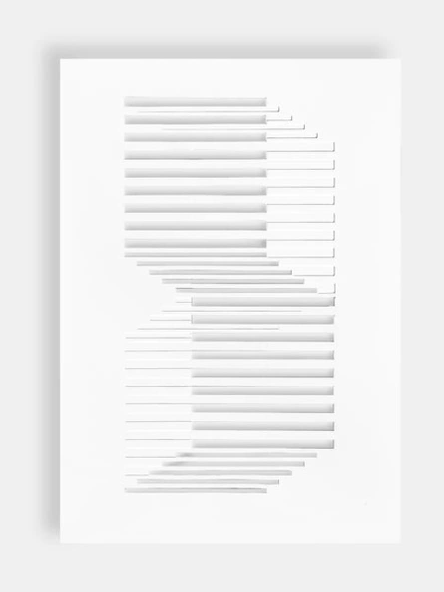 Moebe Papercut Artwork - Shifted Lines