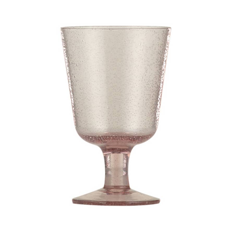 British Colour Standard Handmade Wine Glass - Old Rose