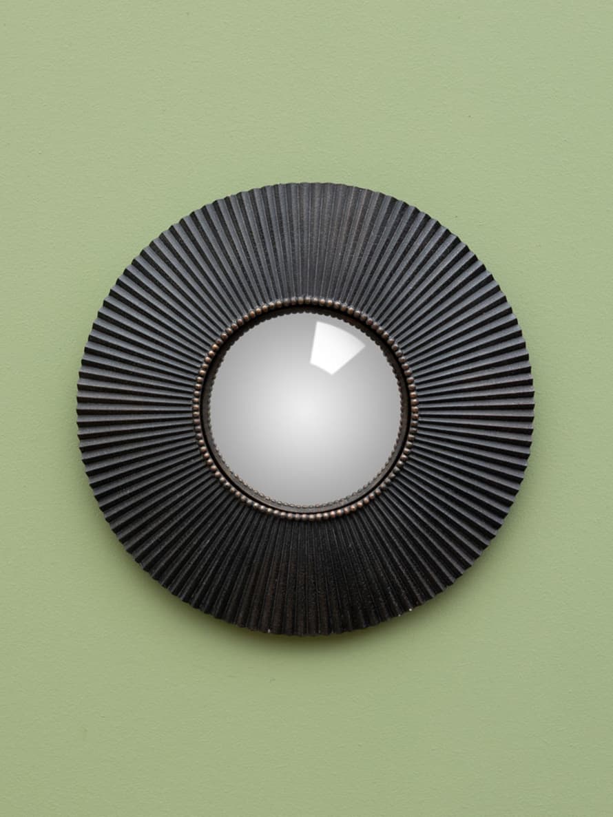 Chehoma Miroir convexe LIGNE noir Ø30cm