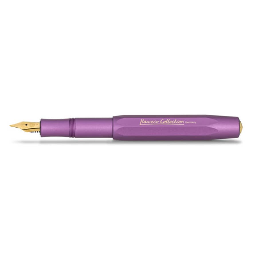 Kaweco Aluminium Collection Fountain Pen Vibrant Violet Medium